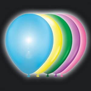 Led Ballonnen gekleurd 5 stuks