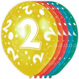 2 jaar ballonnen rondom bedrukt