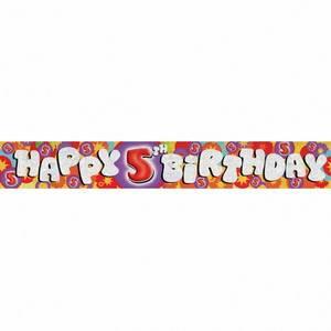 5 jaar banner happy birthday