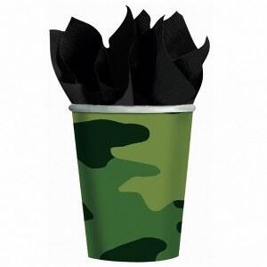 Bekertjes Camouflage 8 stuks