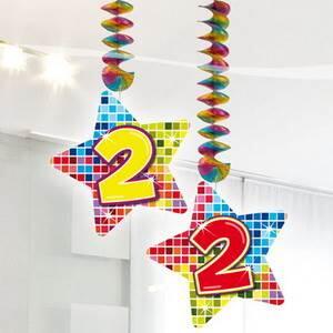 2 jaar hangdecoratie blocks