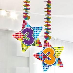 3 jaar hangdecoratie blocks