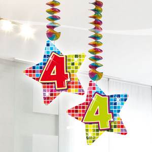 4 jaar hangdecoratie blocks