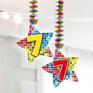 7 jaar hangdecoratie blocks