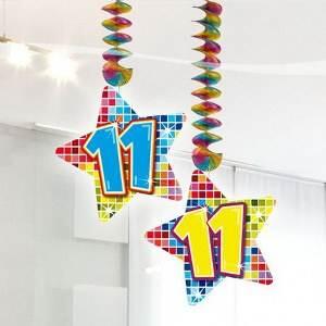 11 jaar hangdecoratie blocks