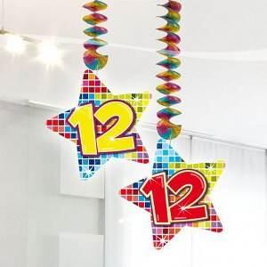12 jaar hangdecoratie blocks