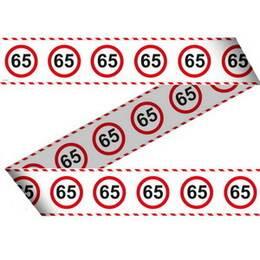 Afzetlint 65 jaar verkeersbord