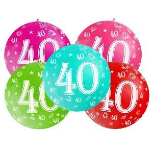 Ballonnen 40 jaar MEGA 3 stuks