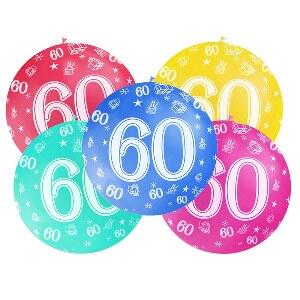Ballonnen 60 jaar MEGA 3 stuks