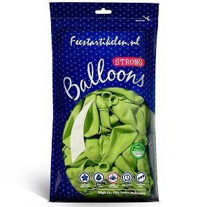 Ballonnen appelgroen 100 stuks