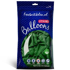Ballonnen donkergroen 100 stuks