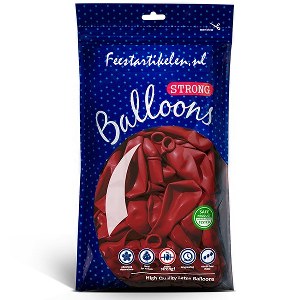 Ballonnen donkerrood 100 stuks
