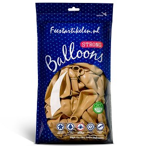 Ballonnen goudkleurig 100 stuks