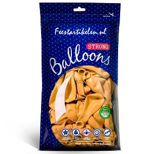 Ballonnen donkergeel 100 stuks
