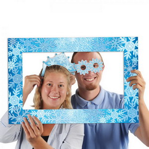 Fotoframe met sneeuwvlokken