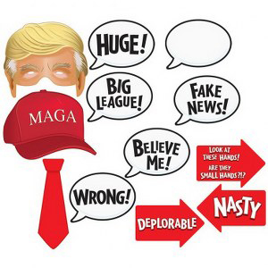 Selfie Foto Fun decoraties President Trump