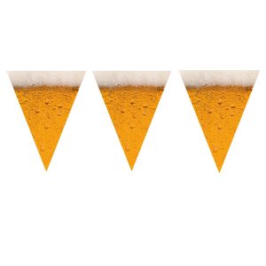 Vlaggenlijn slinger bier realistisch 6 meter