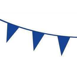 Vlaggenlijn donkerblauw plastic 10 meter