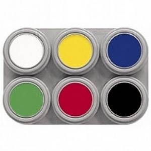 Grimas schmink palet 6 kleuren
