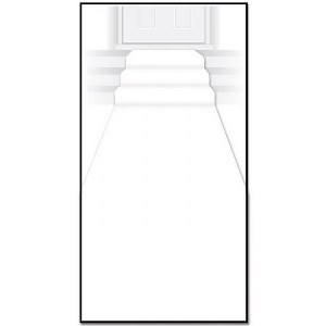 Witte loper 61 x 457cm