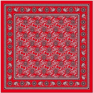 Zakdoek luxe rood luxe